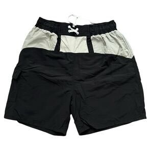 Vintage Sand N‎ Sun Men’s Classic Retro Nylon Mesh Lining Swimming Trunks Size M